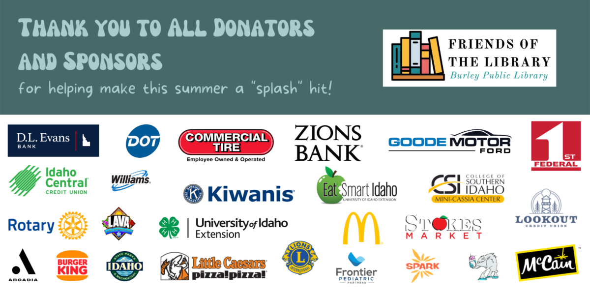 Thank You Summer Reading Sponsors